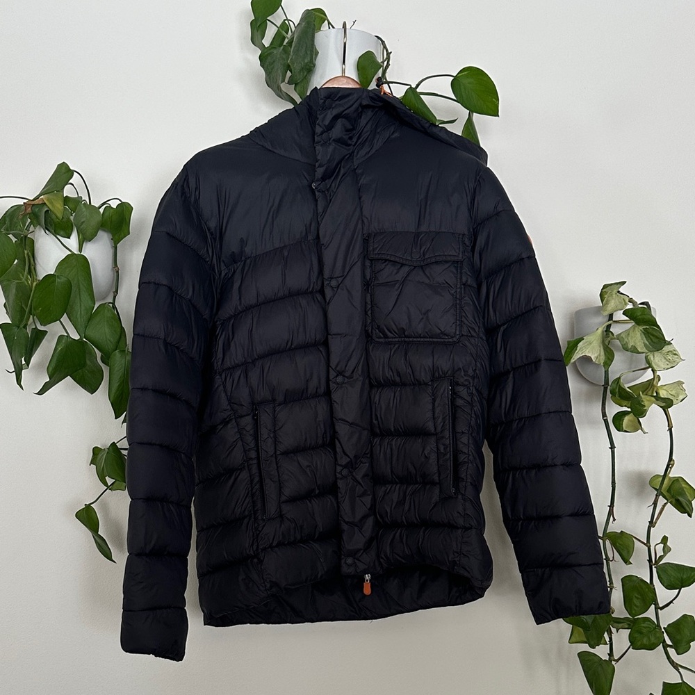SAVE THE DUCK Men's Black Puffer Jacket